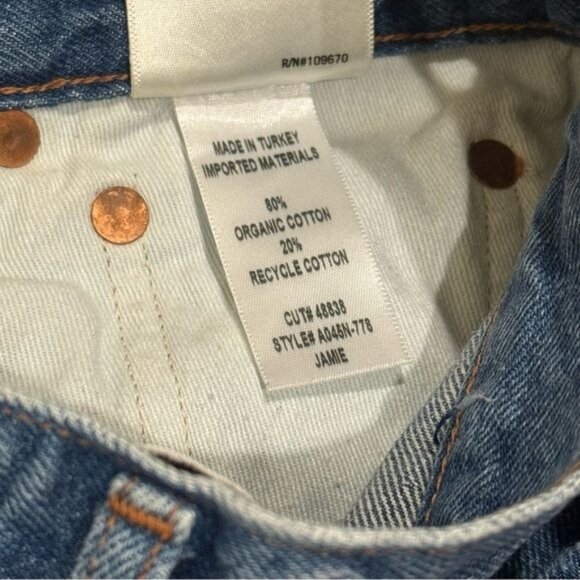 Agolde Jamie Feel Good Relaxed High Rise Crop Jeans Capsule Comfort Coastal 25 - Picture 9 of 11